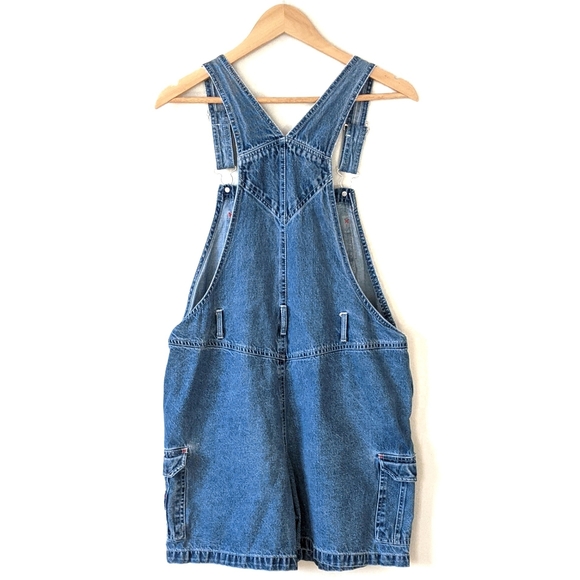 Vintage Tweety Bib Denim Overalls Shorts - Picture 4 of 14